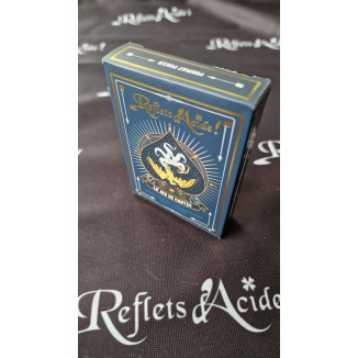 Jeu de 54 cartes format POKER - Reflets d'Acide (étui doré)