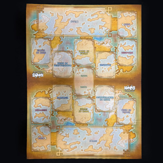 Tapis du jeu de cartes Noob (TCG) & Mappemonde Olydri
