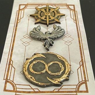 Set - Insignes des factions Noob deluxe en métal